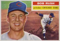 1956 Topps #214 Bob Rush Baseball Card