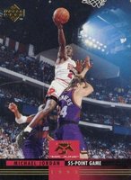 1993 Upper Deck Mr. June #MJ7 Michael Jordan 55-Point Game Basketball Card