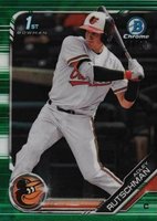 2019 Bowman Draft #BDC1 Adley Rutschman Chrome-Batting-Green Refractor Baseball Card