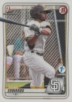 2020 Bowman 1st Edition #BFE10 Xavier Edwards Baseball Card