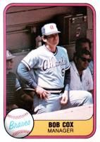 1981 Fleer #247 Bobby Cox Baseball Card