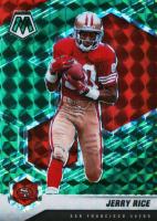 2021 Panini Mosaic #175 Jerry Rice Green Mosaic Football Card