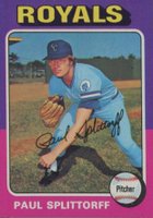 1975 Topps #340 Paul Splittorff Baseball Card
