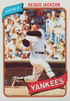 1980 Topps #600 Reggie Jackson Baseball Card