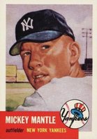1991 Topps Archives 1953 Reprints #82 Mickey Mantle Baseball Card