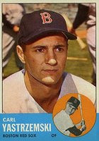 1963 Topps #115 Carl Yastrzemski Baseball Card