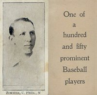 1903 Breisch-Williams (Type 1) !  # Chief Zimmer Baseball Card