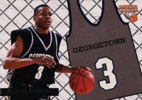 1996 Score Board Basketball Rookies College Jersey #J1 Allen Iverson Basketball Card