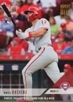 2018 Topps Now Moment of the Week #17W Rhys Hoskins Gold Winner Baseball Card