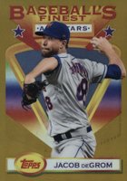 2020 Finest Flashbacks #102 Jacob Degrom Gold Refractor Baseball Card