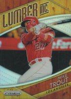 2019 Panini Prizm Lumber Inc. #LI9 Mike Trout Prizm Baseball Card