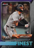 2024 Topps Finest Finest Rookie Design Variation #FRD20 Jackson Holliday Purple Refractor Baseball Card
