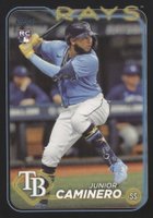 2024 Topps #628 Junior Caminero Black Baseball Card