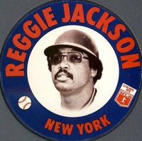 1978 Papa Gino's Discs #26 Reggie Jackson Baseball Card