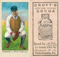 1909 Croft's Cocoa # Red Kleinow Baseball Card