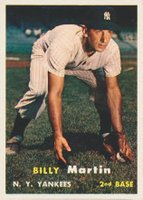 1957 Topps #62 Billy Martin Baseball Card