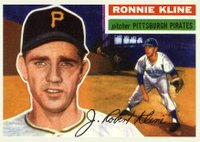1956 Topps #94 Ronnie Kline White Back Baseball Card