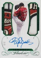 2016 Panini Flawless Greats Dual Memorabilia Autographs #GD-RK Roger Clemens Emerald Baseball Card