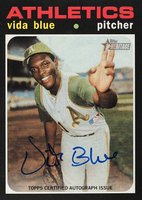 2020 Topps Heritage Real One Autograph #VB Vida Blue Baseball Card