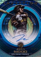 2022 Bowman Inception Prospect Autographs #PAJW James Wood Blue Foil Baseball Card