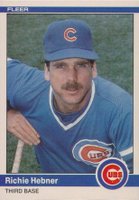 1984 Fleer Update #U-50 Richie Hebner Baseball Card