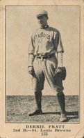 1917 Standard Biscuit #135 Derrill Pratt Correct spell Derrill Baseball Card