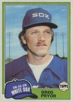 1981 Topps #608 Greg Pryor Baseball Card