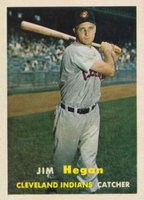1957 Topps #136 Jim Hegan Baseball Card