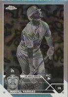 2023 Topps Chrome #161 Miguel Vargas Negative Refractor Baseball Card