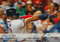 2018 Topps Now  #481 Ronald Acuna Jr. Signature Baseball Card