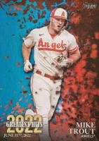 2023 Topps 2022 Greatest Hits #22GH18 Mike Trout Blue Baseball Card