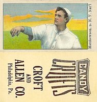1909 Croft's Candy # Christy Matthewson Correct spell Matthewson Baseball Card