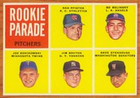1962 Topps #592 Rookie Parade Pitchers Baseball Card