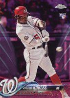 2018 Topps Chrome Update #HMT22 Victor Robles Pink Refractor Baseball Card
