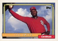 1992 Topps #565 Lee Smith Baseball Card