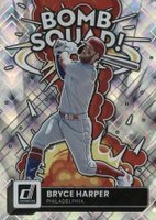 2022 Panini Donruss Bomb Squad #BS9 Bryce Harper Diamond Baseball Card