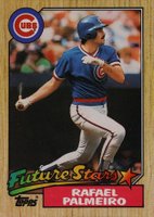 1987 Topps #634 Rafael Palmeiro Future Stars Baseball Card