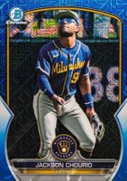 2023 Bowman Mega Box Chrome #246 Jackson Chourio Blue Baseball Card