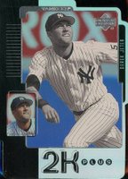 2000 Upper Deck 2K Plus #2K3 Derek Jeter Die-Cut Baseball Card
