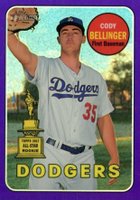 2018 Topps Heritage  #150 Cody Bellinger Chrome-Purple Refractor Baseball Card
