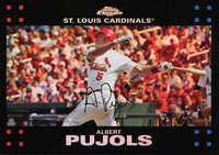 2007 Topps Chrome #63 Albert Pujols Refractor Baseball Card