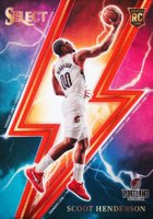 2023 Panini Select Thunder Lane #15 Scoot Henderson Red Basketball Card