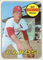 1969 Topps #415 Ray Washburn Baseball Card