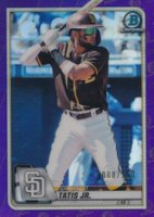 2020 Bowman Chrome #82 Fernando Tatis Jr. Purple Refractor Baseball Card