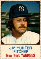 1975 Hostess #148 Jim Hunter Hand Cut Baseball Card