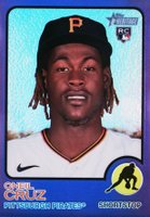 2022 Topps Heritage #157 Oneil Cruz Chrome-Hot Box Refractor Baseball Card