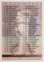 1993 Upper Deck #210 Checklist 106-210 Baseball Card