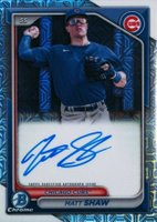 2024 Bowman Mega Box Chrome Bowman Prospect Mega Autographs #MS Matt Shaw Baseball Card