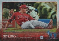 2015 Topps #510 Mike Trout Rainbow Foil Baseball Card