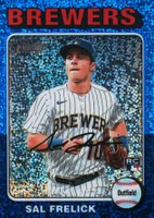 2024 Topps Heritage #451 Sal Frelick Chrome-Blue Sparkle Baseball Card